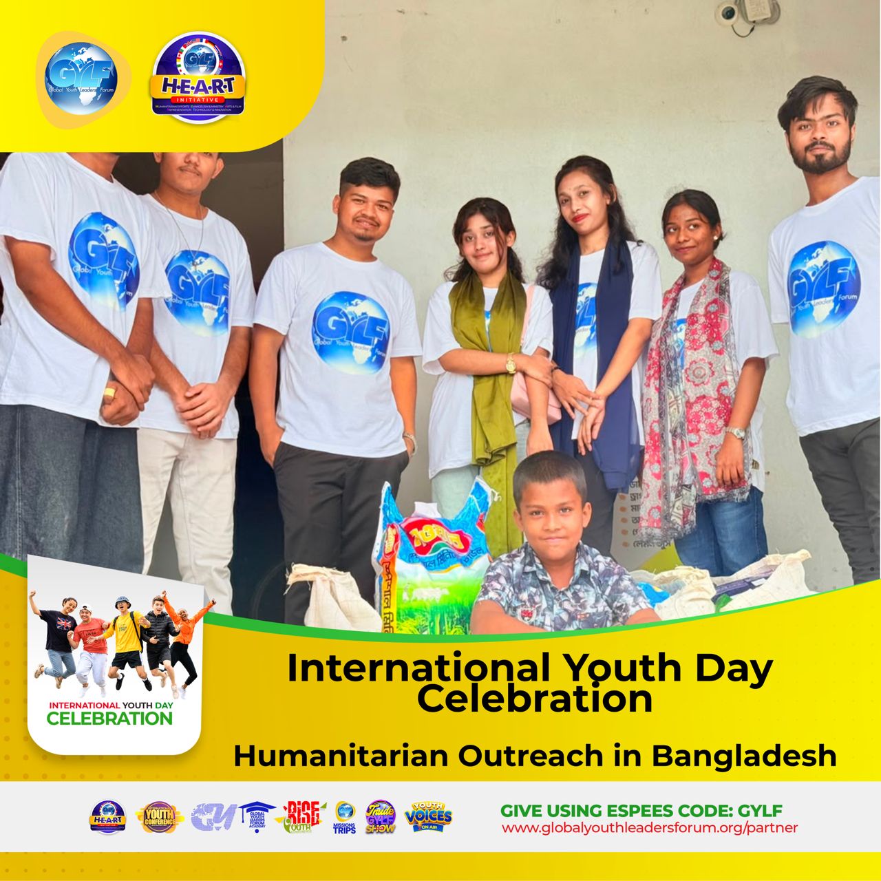 𝗜𝗡𝗧𝗘𝗥𝗡𝗔𝗧𝗜𝗢𝗡𝗔𝗟 𝗬𝗢𝗨𝗧𝗛 𝗗𝗔𝗬 𝗖𝗘𝗟𝗘𝗕𝗥𝗔𝗧𝗜𝗢𝗡 – 𝗛𝗨𝗠𝗔𝗡𝗜𝗧𝗔𝗥𝗜𝗔𝗡 𝗢𝗨𝗧𝗥𝗘𝗔𝗖𝗛 𝗜𝗡 𝗕𝗔𝗡𝗚𝗟𝗔𝗗𝗘𝗦𝗛